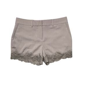 Victoria’s Secret Women's Tan Brown Lace Trim Shorts Size 2